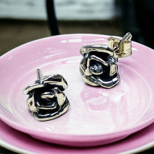 Load image into Gallery viewer, Rose Post Earring in Sterling Silver