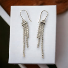 Load image into Gallery viewer, Beaded Chain Earring in Sterling Silver