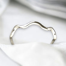 Load image into Gallery viewer, Zig Zag Stack Ring in Sterling Silver