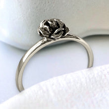 Load image into Gallery viewer, Lullaby Tiny Rose Ring in Sterling Silver