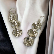 Load image into Gallery viewer, Domed Circle Earring in Sterling Silver