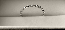 Load image into Gallery viewer, Beaded Stack Ring in Sterling Silver