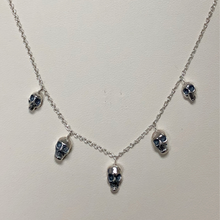 Load image into Gallery viewer, Freddie Five Skull Pendant in Sterling Silver