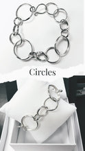 Load image into Gallery viewer, Circle Hoop Bracelet in Sterling Silver