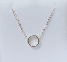 Load image into Gallery viewer, Tiny Circle Pendant in Sterling Silver