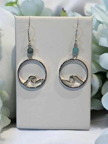 Wave Crest Drop Earrings