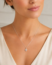 Load image into Gallery viewer, Cross Pendant with CZ's in Sterling Silver