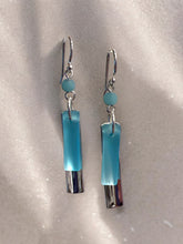 Load image into Gallery viewer, Seascape Bar Drop Earrings