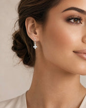 Load image into Gallery viewer, Cross Earring in Sterling Silver