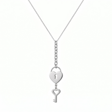 Load image into Gallery viewer, Key to My Heart Pendant in Sterling Silver