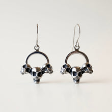 Load image into Gallery viewer, Freddie and Friends Skull Dangle Earrings