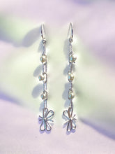 Load image into Gallery viewer, Butterfly and Freshwater Pearl Nugget Earring in sterling silver