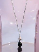 Load image into Gallery viewer, Freshwater Pink Pearl Onyx Pendant in Sterling Silver
