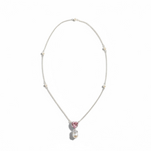 Load image into Gallery viewer, Blush Heart Pearl Pendant in Sterling Silver