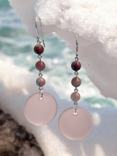 Load image into Gallery viewer, Pink Ocean Breeze Earrings in Sterling Silver