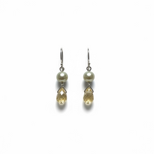 Load image into Gallery viewer, Freshwater Pearl Briolette Drop Earring in Sterling Silver