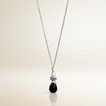 Load image into Gallery viewer, Freshwater Pink Pearl Onyx Pendant in Sterling Silver