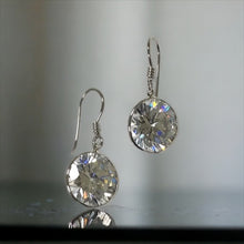 Load image into Gallery viewer, Round CZ Earring in Sterling Silver