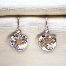 Load image into Gallery viewer, Twisted Love Knot Earring in Sterling Silver