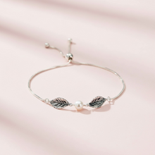 Load image into Gallery viewer, Lullaby Leaf Bracelet with Pearl