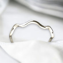 Load image into Gallery viewer, Zig Zag Stack Ring in Sterling Silver