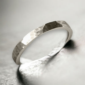 Hammered Ring in Sterling Silver