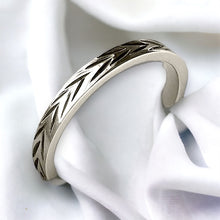 Load image into Gallery viewer, Etched Stack Ring in Sterling Silver