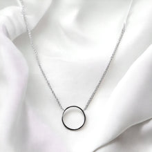 Load image into Gallery viewer, Circle Hoop Pendant in Sterling Silver