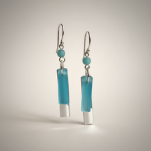Load image into Gallery viewer, Seascape Bar Drop Earrings