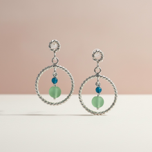 Load image into Gallery viewer, Sea Whisper Swirls Earrings in Sterling Silver
