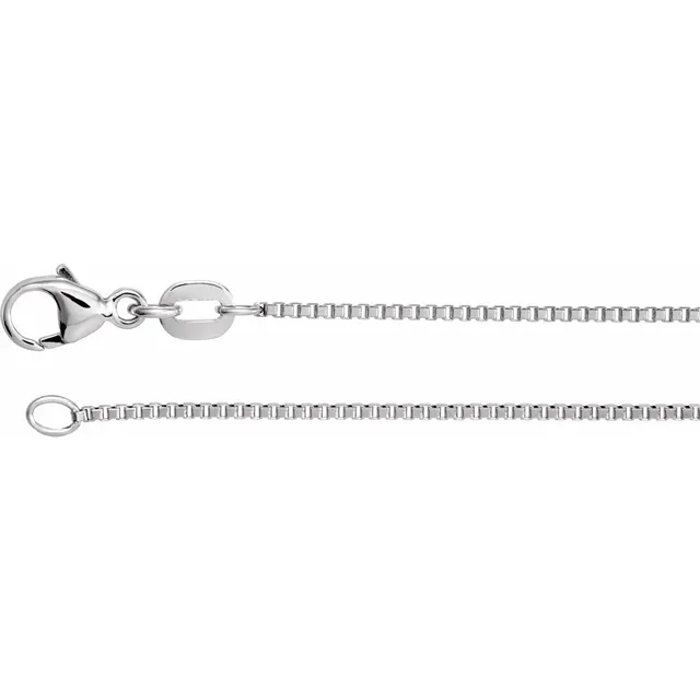 Diamond Box Cut Chain With Lobster Clasp