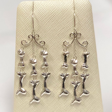 Load image into Gallery viewer, Bone Chandelier Earrings in Sterling Silver 