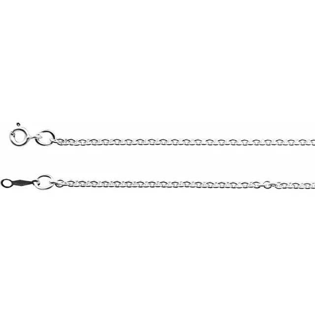 Sterling Silver 2.1 mm Cable Chain