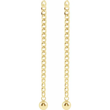 Load image into Gallery viewer, Curb Chain Earrings in 14 Karat Yellow