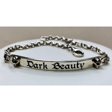 Load image into Gallery viewer, Dark Beauty Engraved Sterling Silver Bracelet