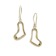Load image into Gallery viewer, Heart Earring in 18 Karat Yellow Gold