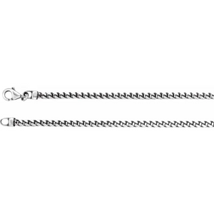Sterling Silver 3 mm Franco Chain
