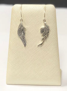 Angel Wing Earrings in Sterling Silver 