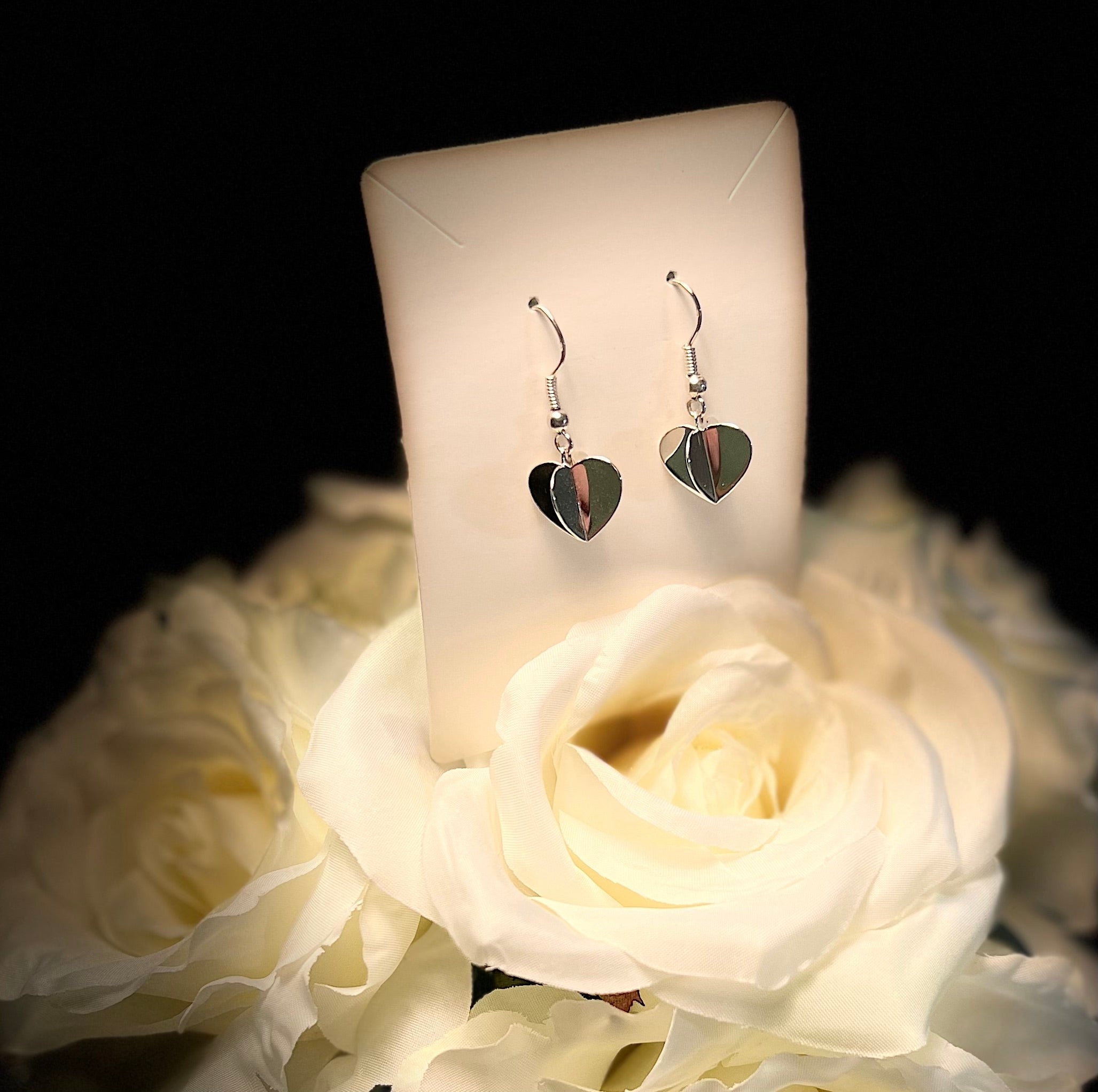 Heart Dangle Earring in Sterling Silver