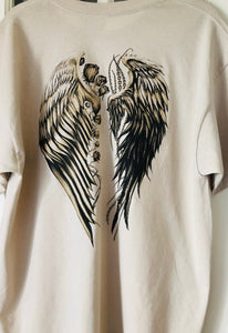 Dark Beauty Men's T-Shirt with Wings 
