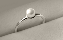 Load image into Gallery viewer, Pearl Stack Ring in Sterling Silver