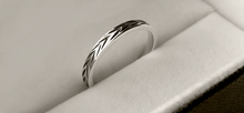 Load image into Gallery viewer, Etched Stack Ring in Sterling Silver
