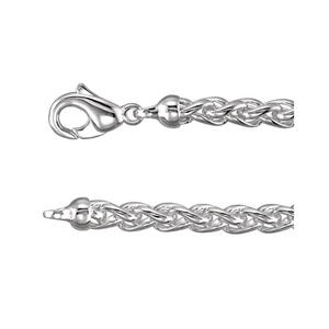 Sterling Silver Wheat Chain With Lobster Clasp