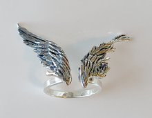 Load image into Gallery viewer, Large Wing Ring in Sterling Silver