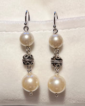 Load image into Gallery viewer, Vintage Pearl Bead Earring in Sterling Silver