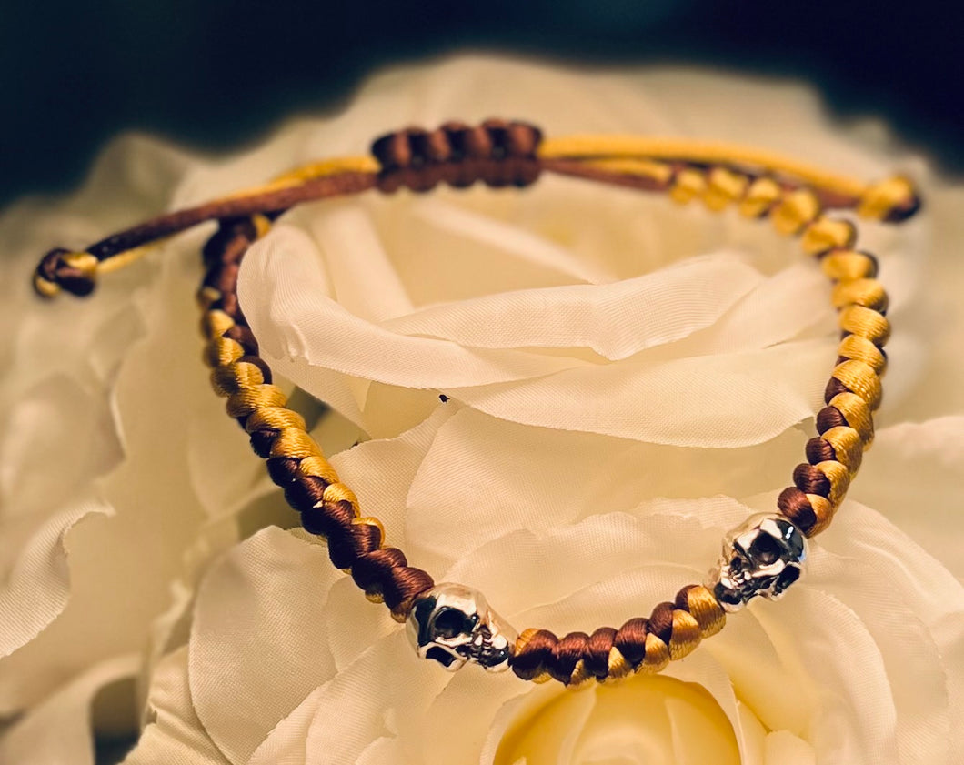 Face to Face Skulls in Sterling Silver