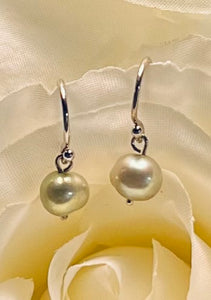 Lavender Nugget  Freshwater Pearl Earring in Sterling Silver