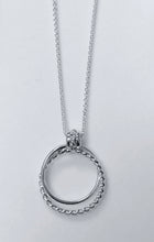 Load image into Gallery viewer, Twisted Hoop Pendant in Sterling Silver
