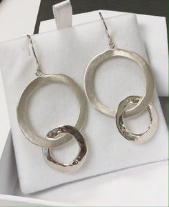 Double Hoop Earring in Sterling Silver
