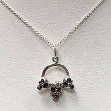 Load image into Gallery viewer, Three Skulls in Sterling Silver  